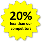 20% less than our competitors