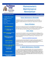 Click to view our Fall 2010 Newsletter